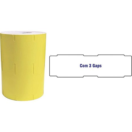 Etiqueta para Marcacao Gondola 110X30MM 30M 3GAPS ADE Rolo