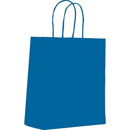 Sacola para Presente Lisa Azul Royal P 16,4X21X8,5CM PCT.C/10