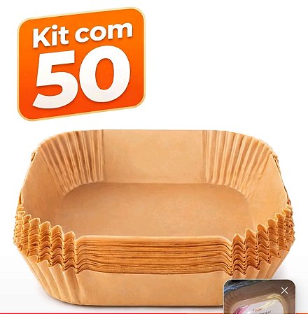 Forma Descartavel P/AIRFRYER Antiaderente 1,8L PCTE C/50 UNID -  COSY
