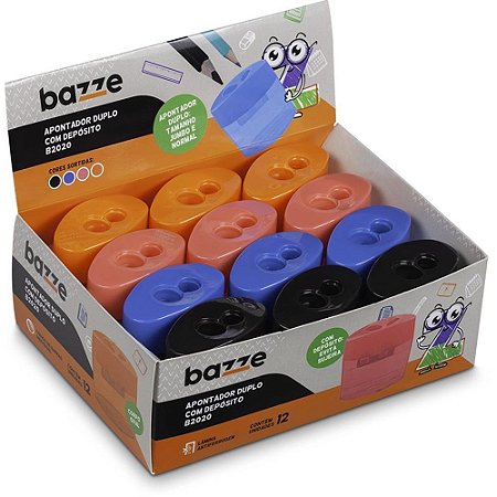 Apontador com Deposito Bazze B2020 Duplo OVAL (S)