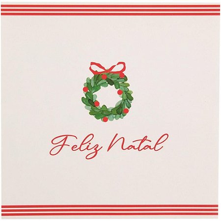 Artigo para Decoracao Natal Guardanapo Feliz Natal 33CM 20