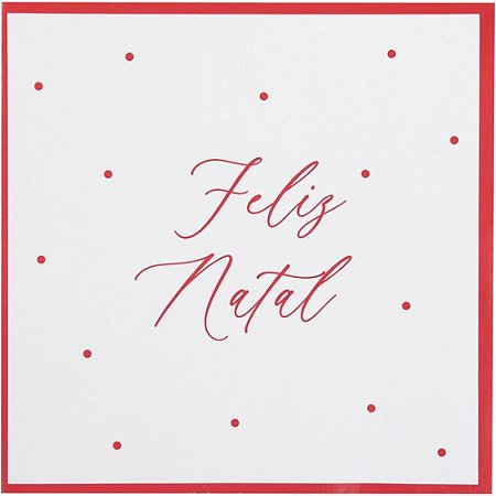 Artigo para Decoracao Natal Guardanapo Feliz Natal Poa 33C