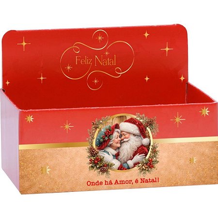 Cachepot Paper Decorado Magia de Natal RETANG.24X15X17 PCT.C/05