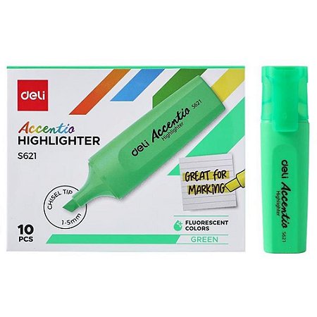 Caneta Marca Texto ACCENT Fluorescente 1-5MM VD CX.C/10