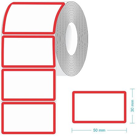 Etiqueta para Preco TR-5 50X30MM C/600 Etiquetas Rolo