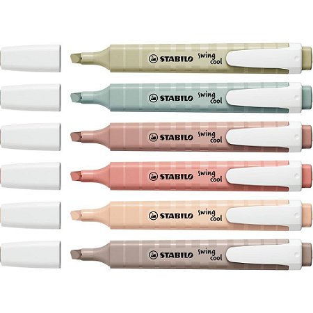 Caneta Marca Texto Stabillo Cool 275/4-09 4 Cores Estojo