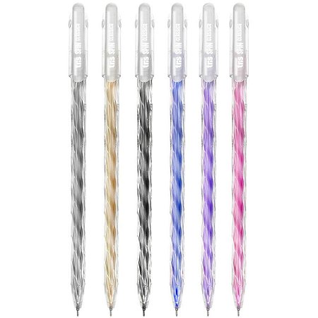 Caneta GEL TRIS SPIN 0.6MM 6 Cores DP.C/24