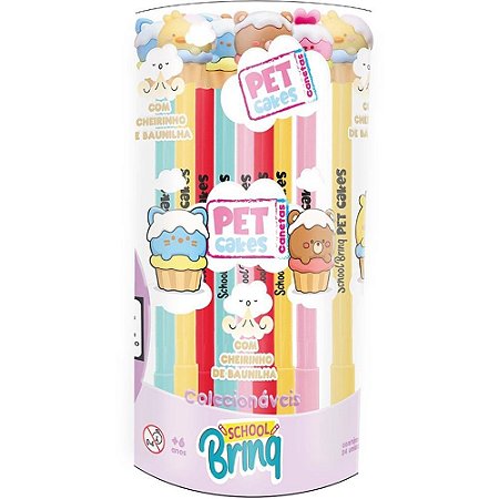 Caneta GEL PET Cakes C/AROMA Baunilha (S) POTE.C/24