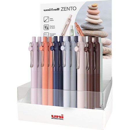 Caneta Esferografica UNI Zento 0.7MM 12 Cores Sorti DP.C/24