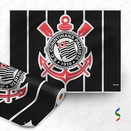 TNT Estampado 1,40M 40G Corinthians 24 Paineis 1,40MX1 RL-25MTS