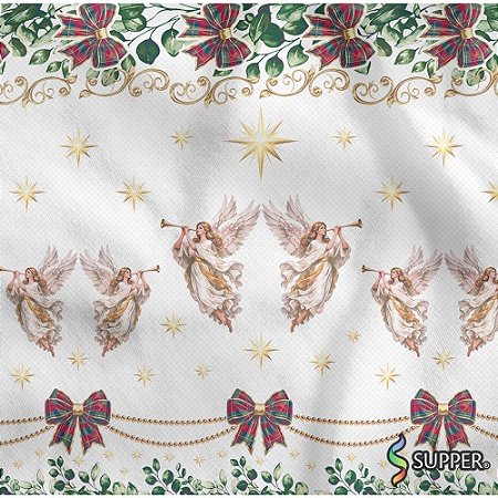TNT Estampado 1,40M 40G Natal ANJOS Natalinos RL-25MTS