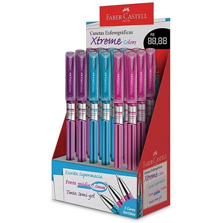 Caneta Esferografica Xtreme 1.0MM Cloros RS/RX/AZ DP.C/18