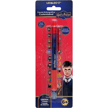 Caneta Esferografica HARRY Potter C/ADESIV.0.7MM PT