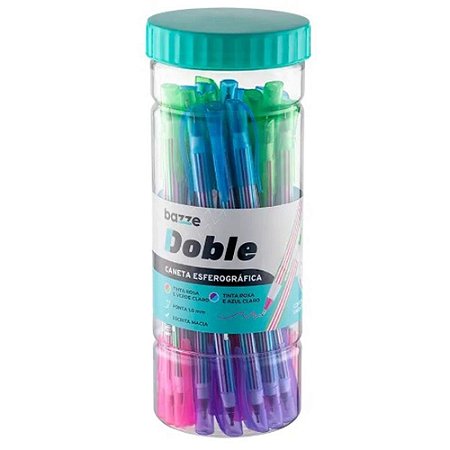 Caneta Esferografica Bazze Doble Bicolor RS/VD/RX/A POTE-24