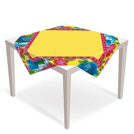 TOALHA DE MESA ARRAIÁ P 0,79 X 0,79 cm (5 UNIDADES)