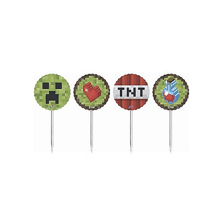TOPPERS MINECRAFT (8 UNIDADES)
