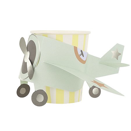 COPO AVIÃO MERI MERI (8 UNIDADES)