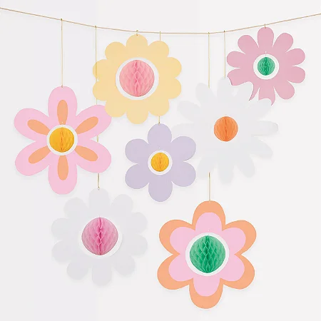 DECORAÇÃO SUSPENSA FLORAL GROOVY MERI MERI