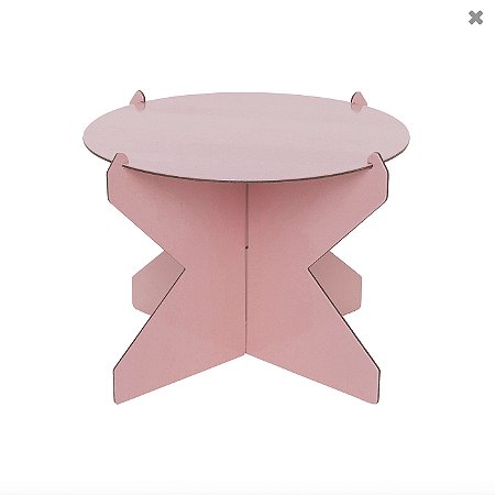 BOLEIRA DESMONTÁVEL 20 CM ROSA FLAMINGO