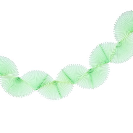 GUIRLANDA LEQUES VERDE MAÇÃ