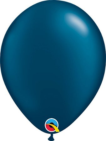 BALÃO 11" PEROLIZADO AZUL NOITE (UNIDADE)