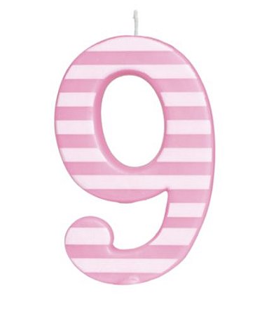 VELA GIGANTE ROSA - NÚMERO 9