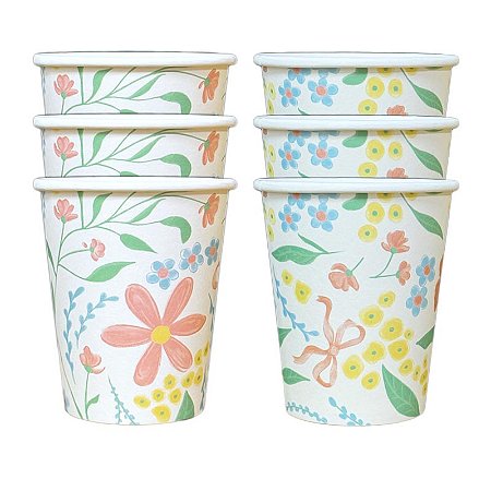 COPOS DE PAPEL FLORAL CANDY (8 UNIDADES)