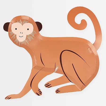 PRATO MACACO MERI MERI (8 UNIDADES)