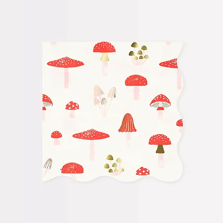 GUARDANAPOS COGUMELOS G MERI MERI (16 UNIDADES)