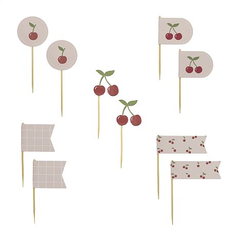 TOPPERS CEREJAS (10 UNIDADES)