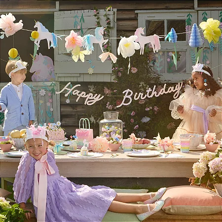 GUIRLANDA UNICÓRNIO 3D MERI MERI (2 UN)