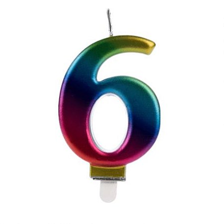 VELA MULTICOLOR NÚMERO 6