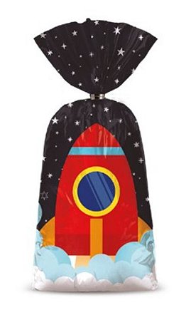 SAQUINHO PARA LEMBRANCINHA ASTRONAUTA (8 UNIDADES)