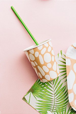 COPO DE PAPEL SAFARI (8 UNIDADES)