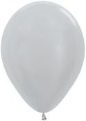 BALÃO 11'' PEROLIZADO PRATA  (UNIDADE)