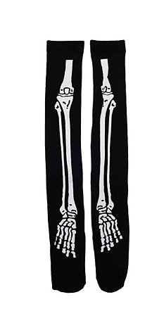 MEIAS HALLOWEEN ESQUELETO (PAR)
