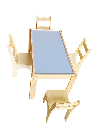 Mesa de Luz com 4 cadeiras