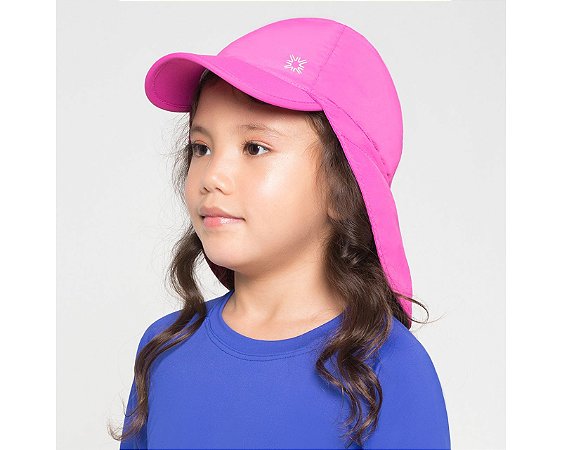 Boné Legionário Infantil com Proteção Solar UV.LINE Pink