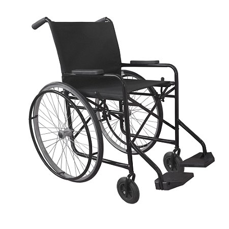 Cadeira de rodas em aço com pneu maciço - Dune