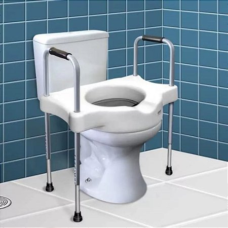Elevador assento sanitário c/alças reguláveis