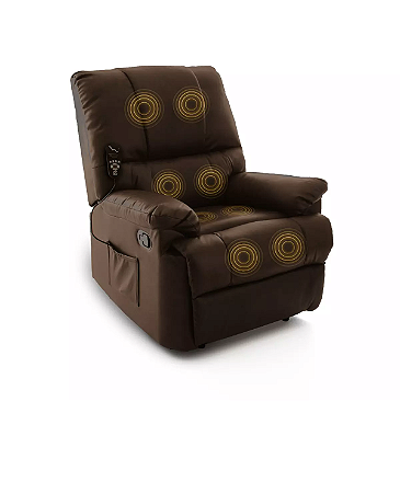 Poltrona Massageadora cor marrom RM-PM2121A - RELAXMEDIC