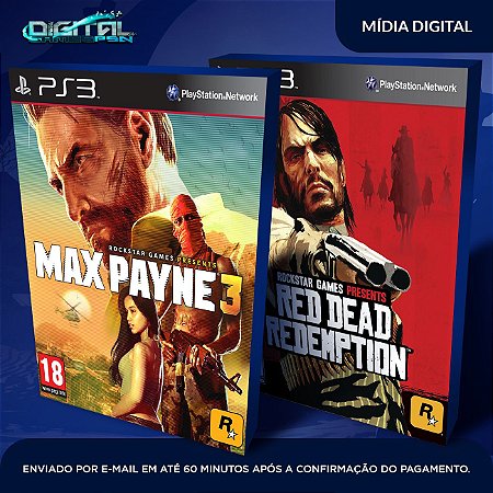 Max Payne Complete Edition 3 + Red Dead Redemption PS3 Mídia Digital
