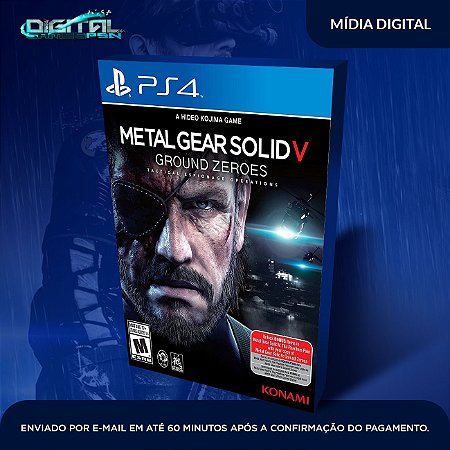 Metal Gear Solid V Ground Zeroes Ps4 Mídia Digital
