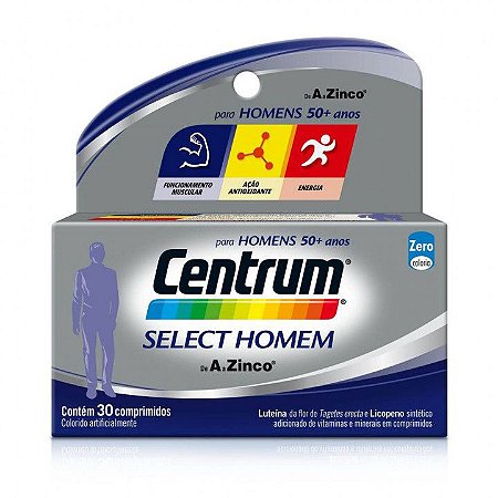 CENTRUM SELECT HOMEM CX.C/30 COMP.
