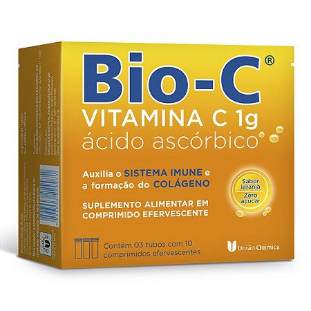 BIO-C 1G. KIT C/30 COMPRIMIDOS EFERVECENTES SB.LARANJA