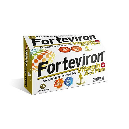 FORTEVIRON A-Z MEN 50+ CX.C/30 COMPRIMIDOS LOJA