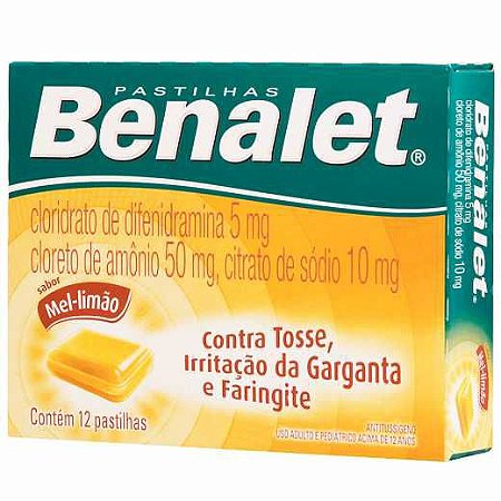 BENALET PASTILHA CX.C/12 SB.MEL-LIMÃO