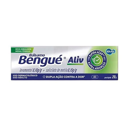 BÁLSAMO BÉNGUE ALIV GEL 20G. ( LEVOMENTOL SALICILATO DE METILA )