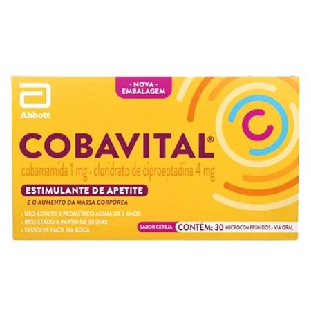 COBAVITAL 1MG+4MG C/30 COMPRIMIDOS ( COBAMAMIDA + CIPROEPTADINA )