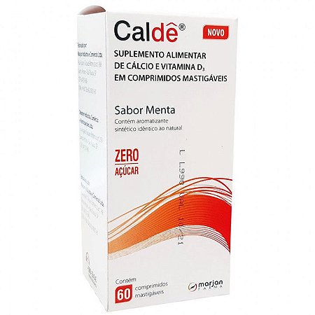 CALDÊ CX.C/60 COMP.MASTIGÁVEIS ZERO AÇUCAR